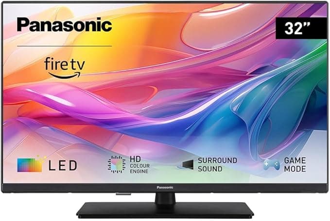 Panasonic TV-32S50AEZ, seria S50 32 cale HD LED Smart TV, 2024, Fire TV, silnik kolorów HD, HDR, sterowanie głosowe Alexa, tryb gry