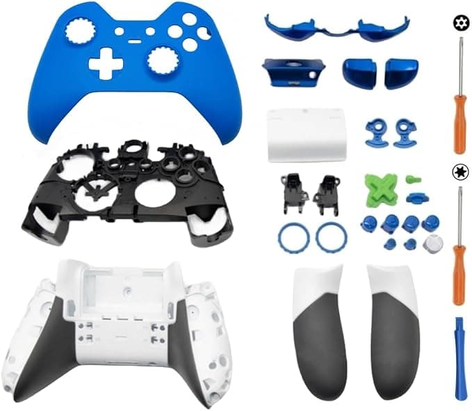 Hzxkqmil Zamienny Zestaw Pełnej Obudowa dla Xbox One Elite 1 Kontrolera
