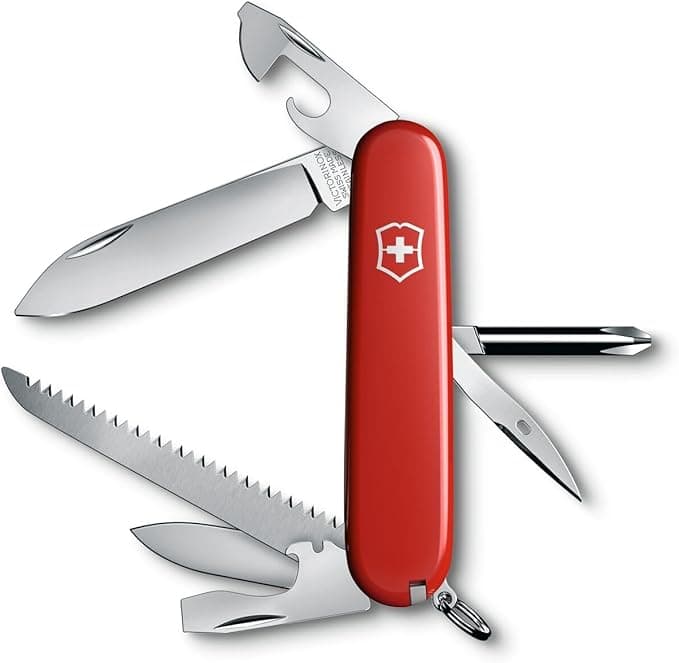 Victorinox Scyzoryk Hiker (13 funkcji, piła do drewna, śrubokręt Phillips, wykałaczka) czerwony