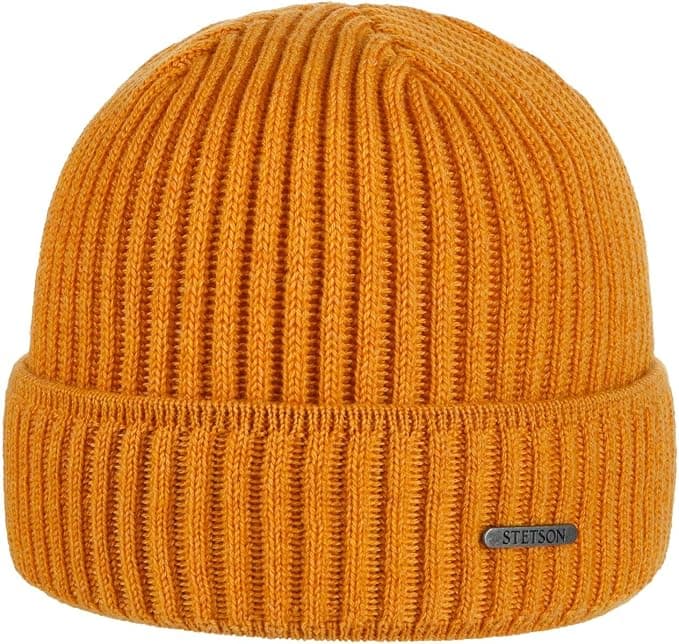 STETSON Northport czapka dziergana Wyprodukowano we Wloszech Unisex Jesien Zima