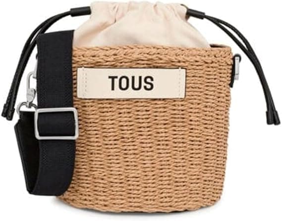 Tous Kobiety Scoubidou Torba, Beżowy, 18 x 21 x 13 cm