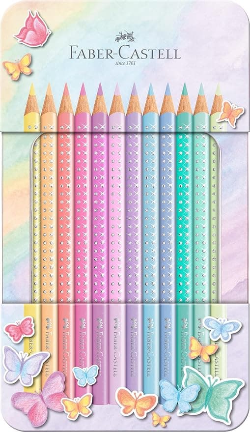 FABER-CASTELL 201910 – zestaw kredek Sparkle Pastel