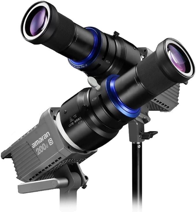 Bowens Mount Snoot Spotlight Gobo Projector – 7X Jaśniejsza Projekcja Światła, Zawiera 31 Gobo