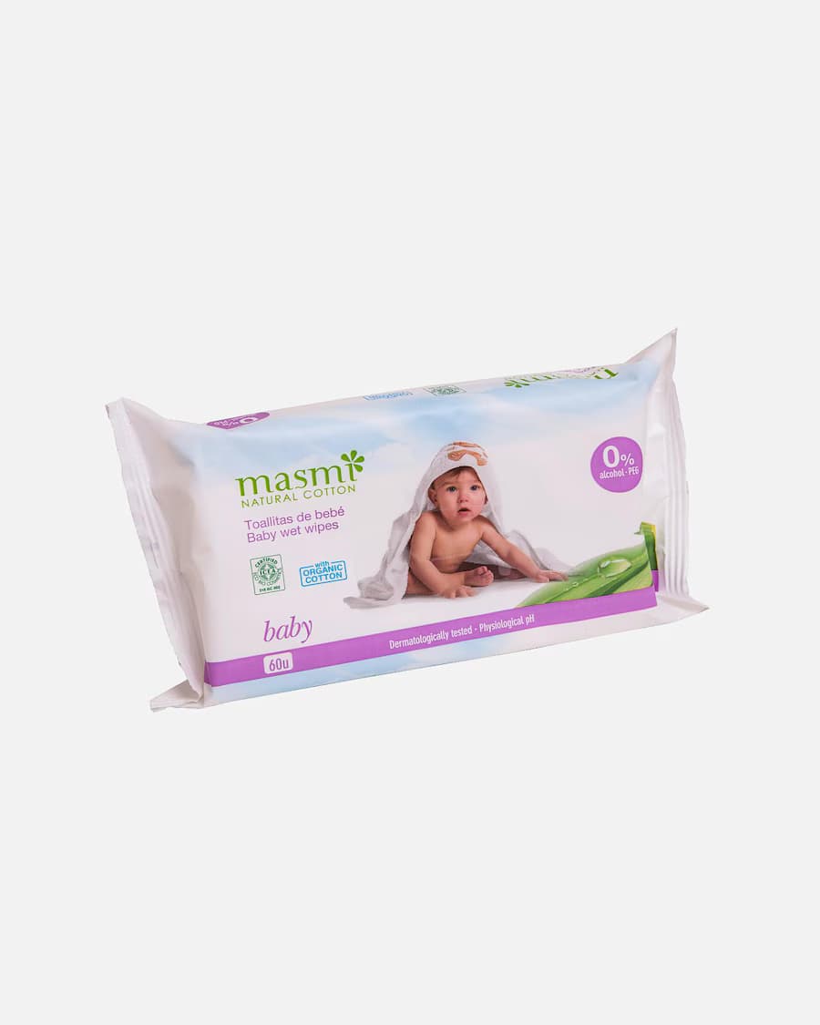 Wilgotne chusteczki oczyszczające dla dzieci 100% bawełny organicznej