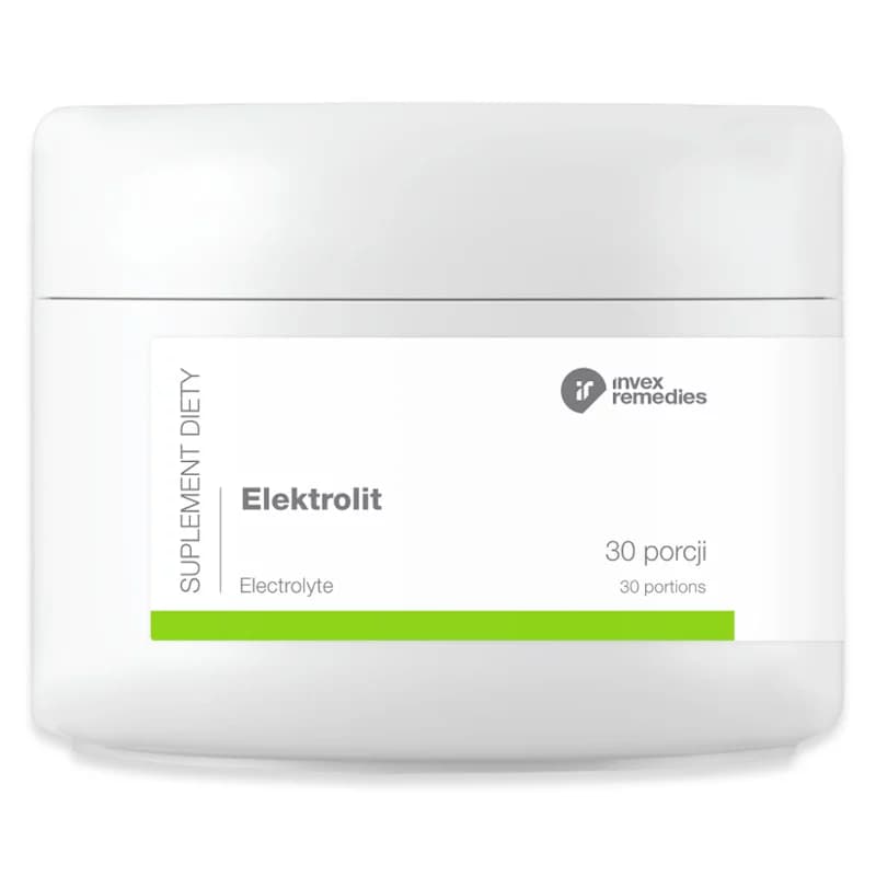 Elektrolity Invex Remedies Magnez, potas, wapń, sód i witamina C – 150 g (30 porcji)