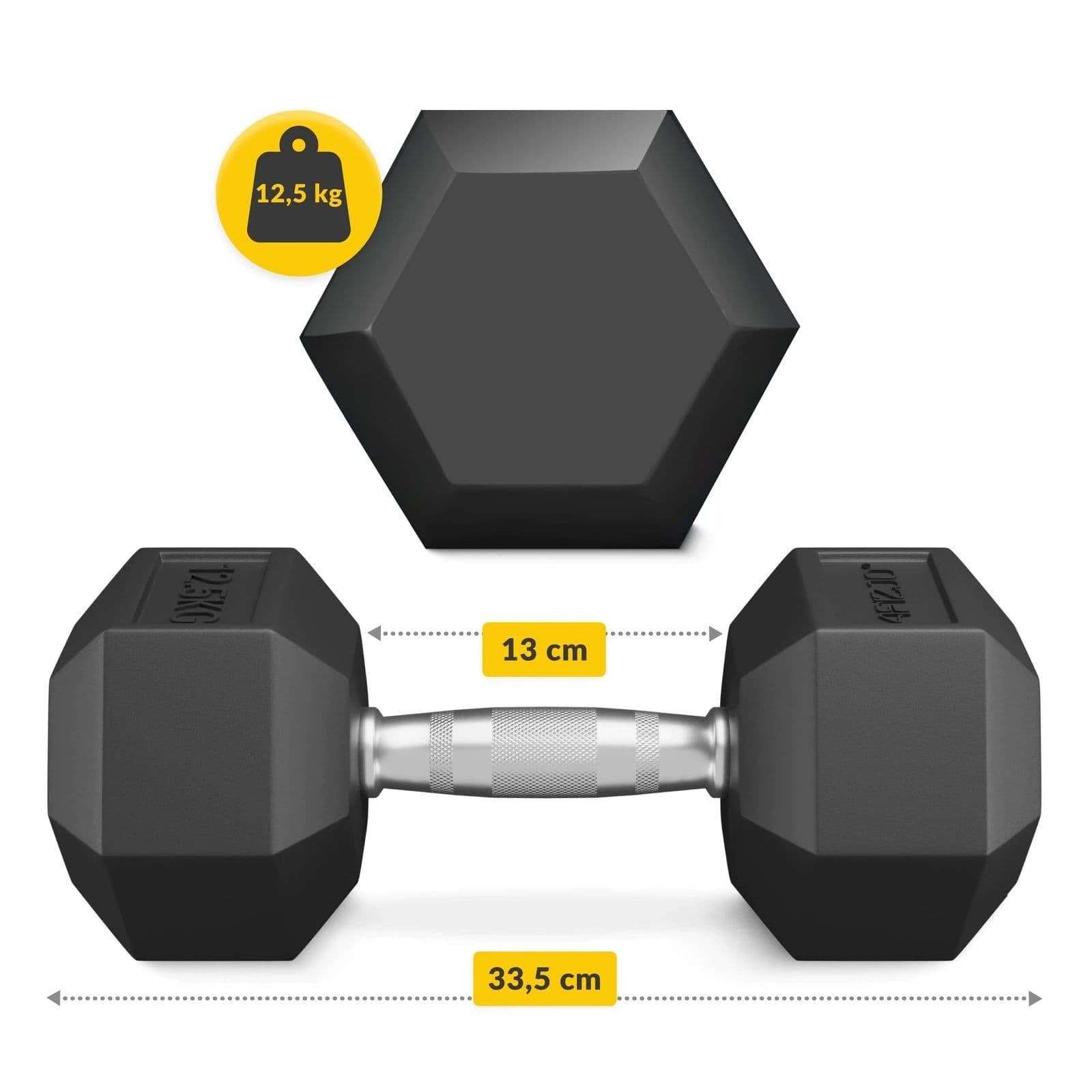 Hantla Hexagonalna Vivo 12,5 kg 