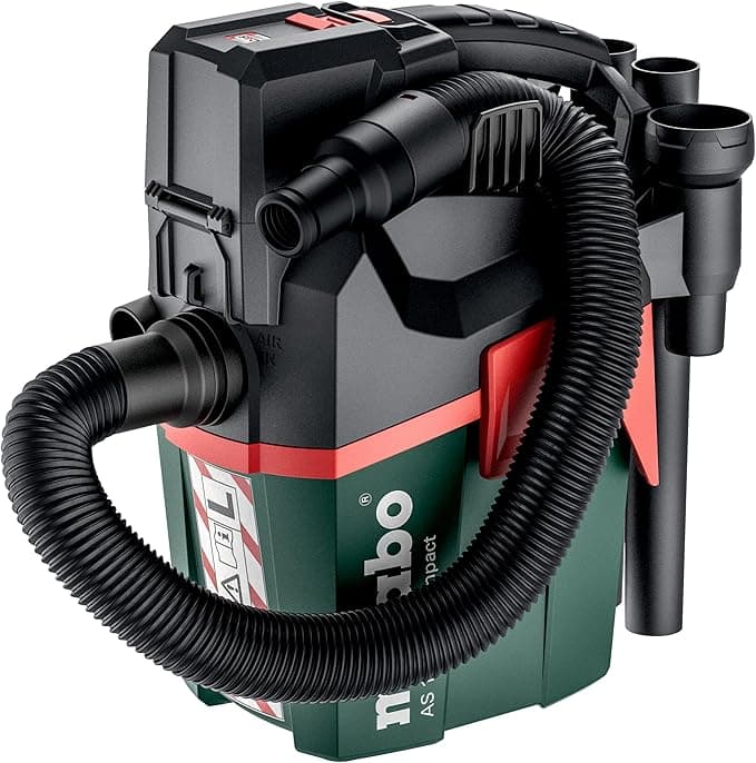 Metabo AS 18 l PC Compact odkurzacz akumulatorowy 18 V – karton z ręcznym czyszczeniem filtra
