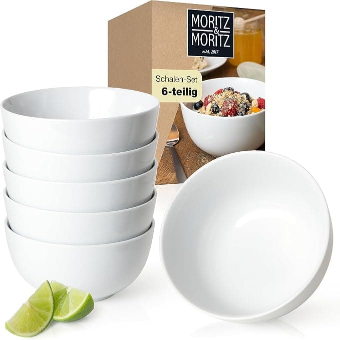 Moritz & Moritz zestaw podstawowych miseczek porcelanowych 6-częściowy 