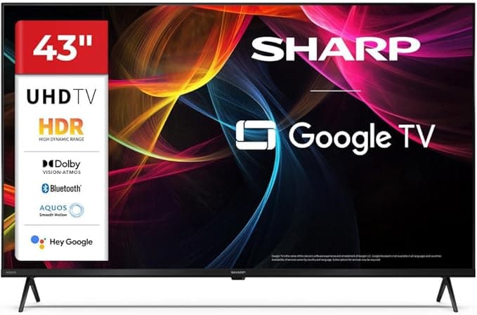 Sharp 43" 4K UHD Google TV Dolby Vision Dolby Atmos 43HL4265E